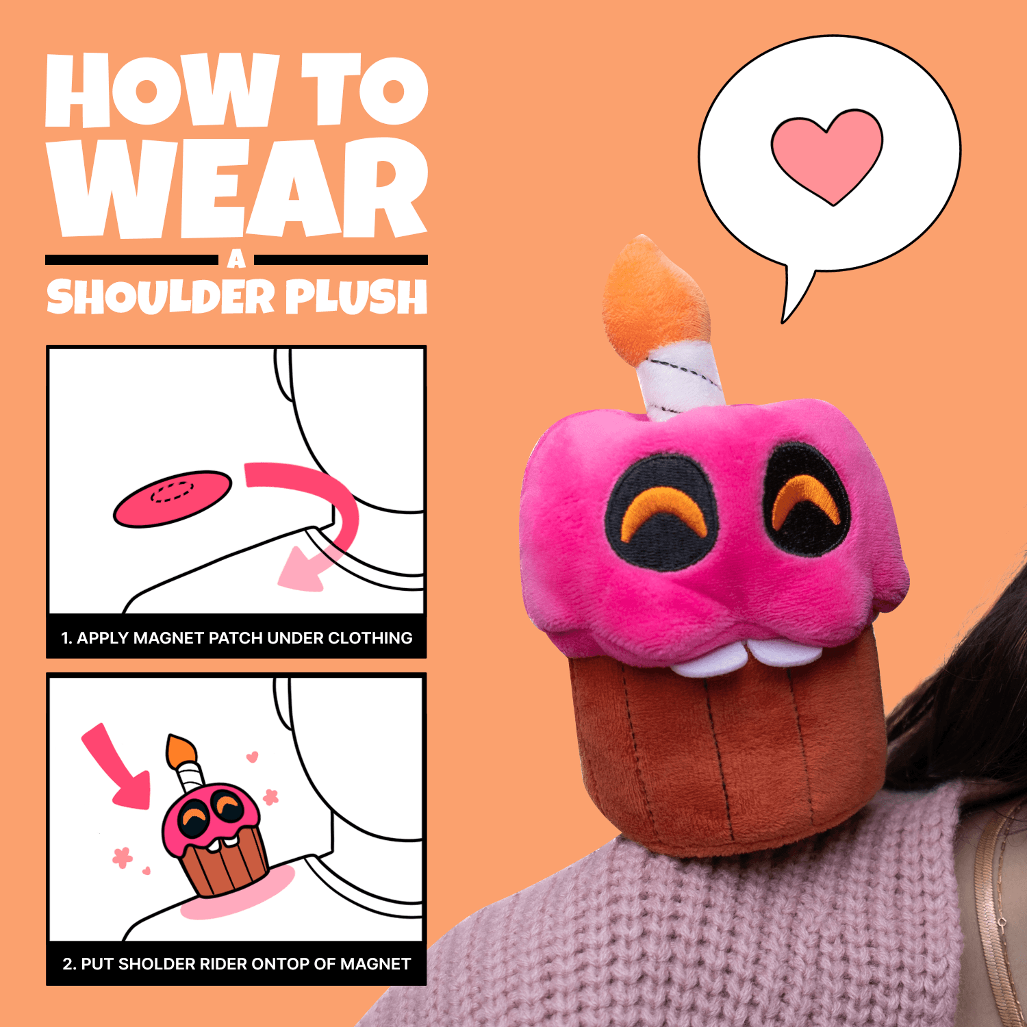 Cupcake Shoulder Rider (6IN) — Figurki FNAF