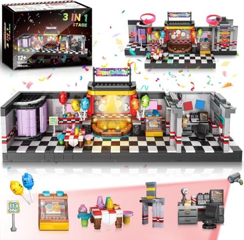 Five nights at freddy's Stage FNAF Klocki Zestaw do sceny — Figurki FNAF